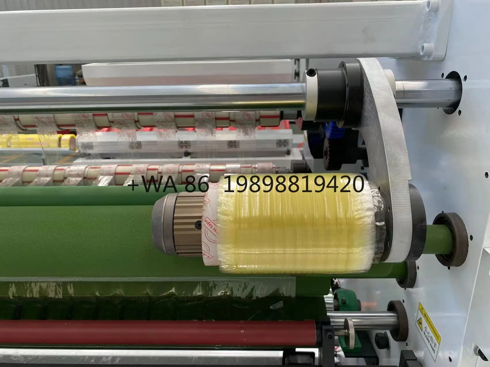 Máquina cortadora de rollo Jumbo de cinta adhesiva GL-213 Máquina rebobinadora para embalaje