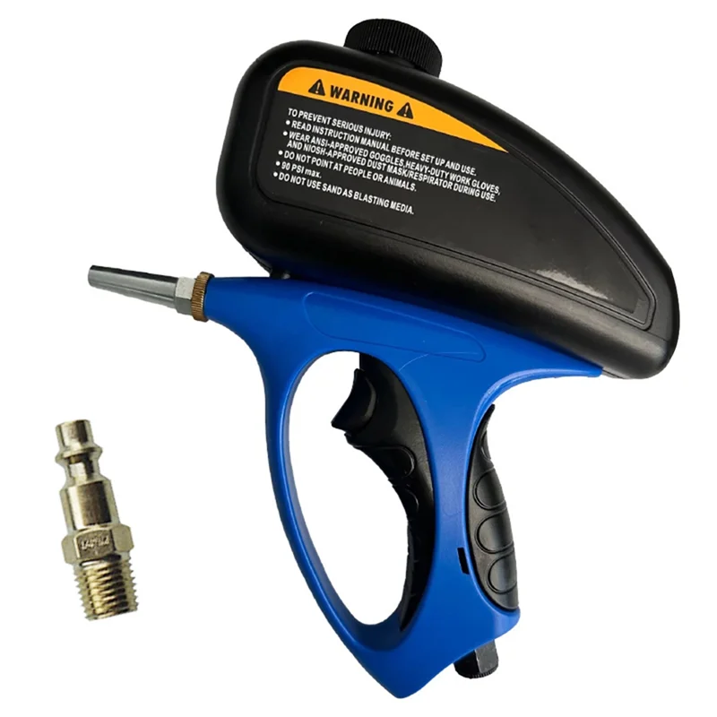 

A38Q-Handheld Gravity Blaster 90Psi Portable Sand Paint Sprayer Pneumatic Rust Power Tool Blasting Air Gun High Pressure