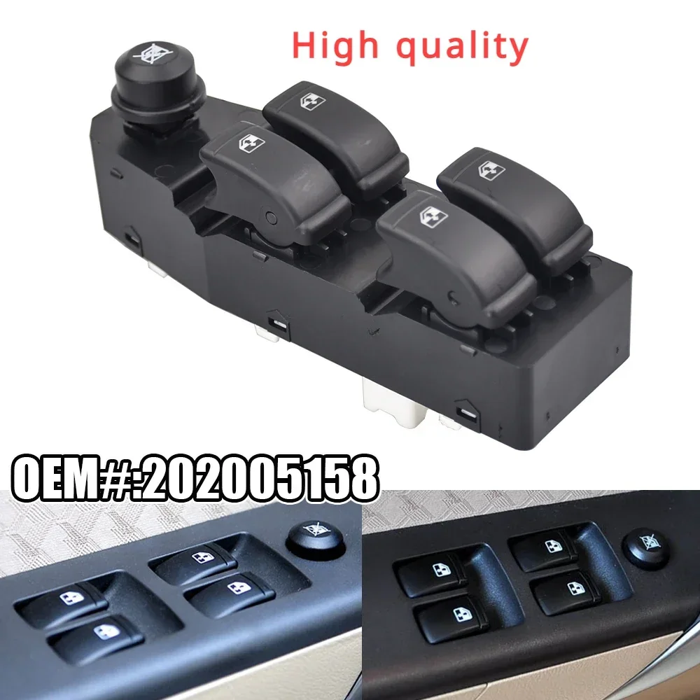 Front Left Hand Driver Power Master Window Switch Lifter Button 202005158 For Chevrolet Aveo Sedan Hatchback Pontiac G3 Wave