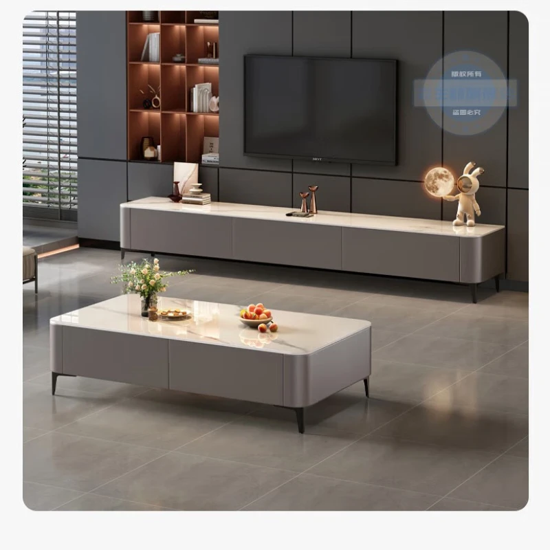 Metal Wheel Coffee Table Designer Extendable Modern Space Saving Coffee Table Unique Luxury Couch Tisch Furniture Living Room