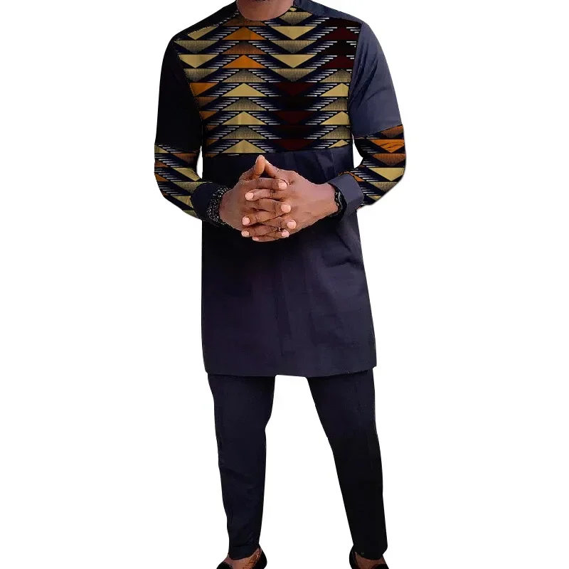 New in High Quality African Dashiki Suits for Men - Versatile 2 Piece Sets with Breathable Fabric