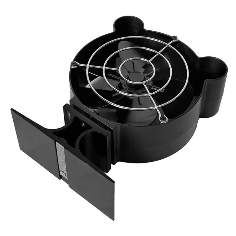 

652F Эффективный тепловой вентилятор для печи с термометром Энергосберегающий вентилятор для печи увеличивает тепло без для дома