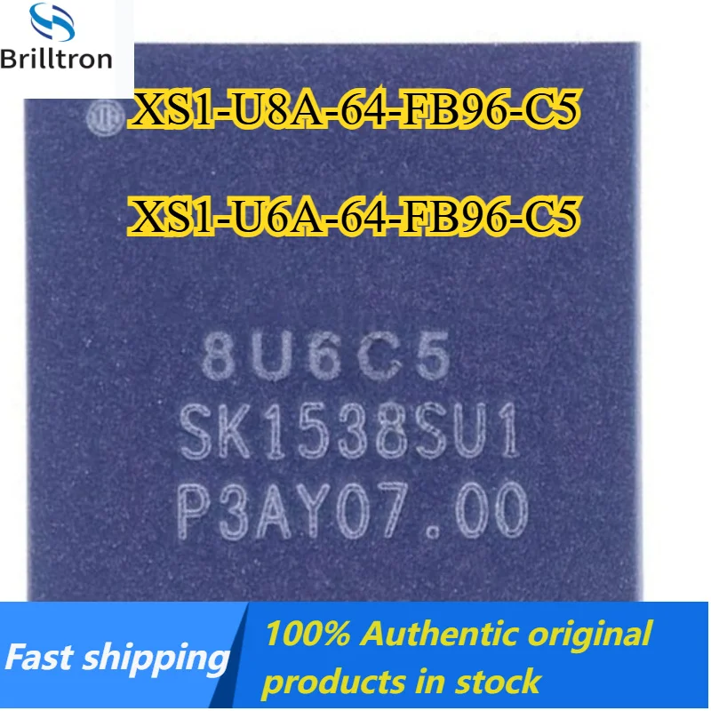 

1pcs 100% New original XS1-U8A-64-FB96-C5 8U6C5 XS1-U6A-64-FB96-C5 6U6C5 BGA Chipset Original stock fast shipping.