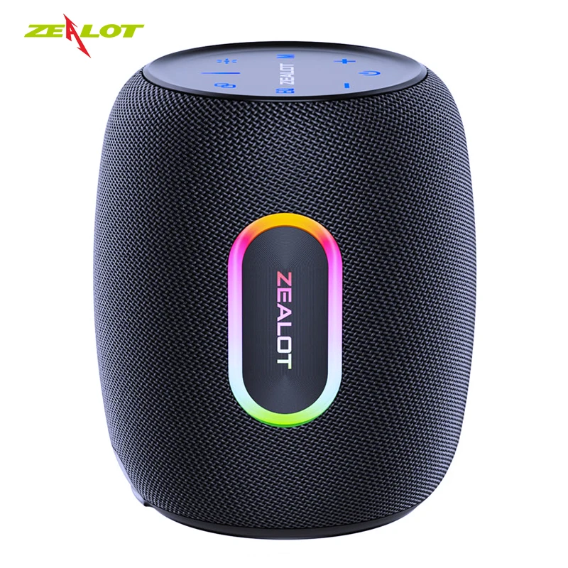 

ZEALOT S64 50W Bluetooth Speaker Wireless Subwoofer TWS Heavy Bass Surround Stereo Sound Support Micro SD Card AUX RGB