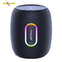 ZEALOT S64 50W Bluetooth Speaker Wireless Subwoofer TWS Heavy Bass Surround Stereo Sound Support Micro SD Card AUX RGB