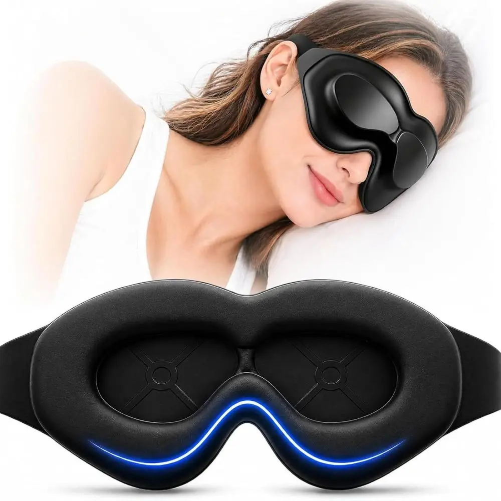 Light Blocking Dry Eye Sleep Mask Comfortable Moisturizing Light Blocking Eyeshade Silicone 3D Stereoscopic