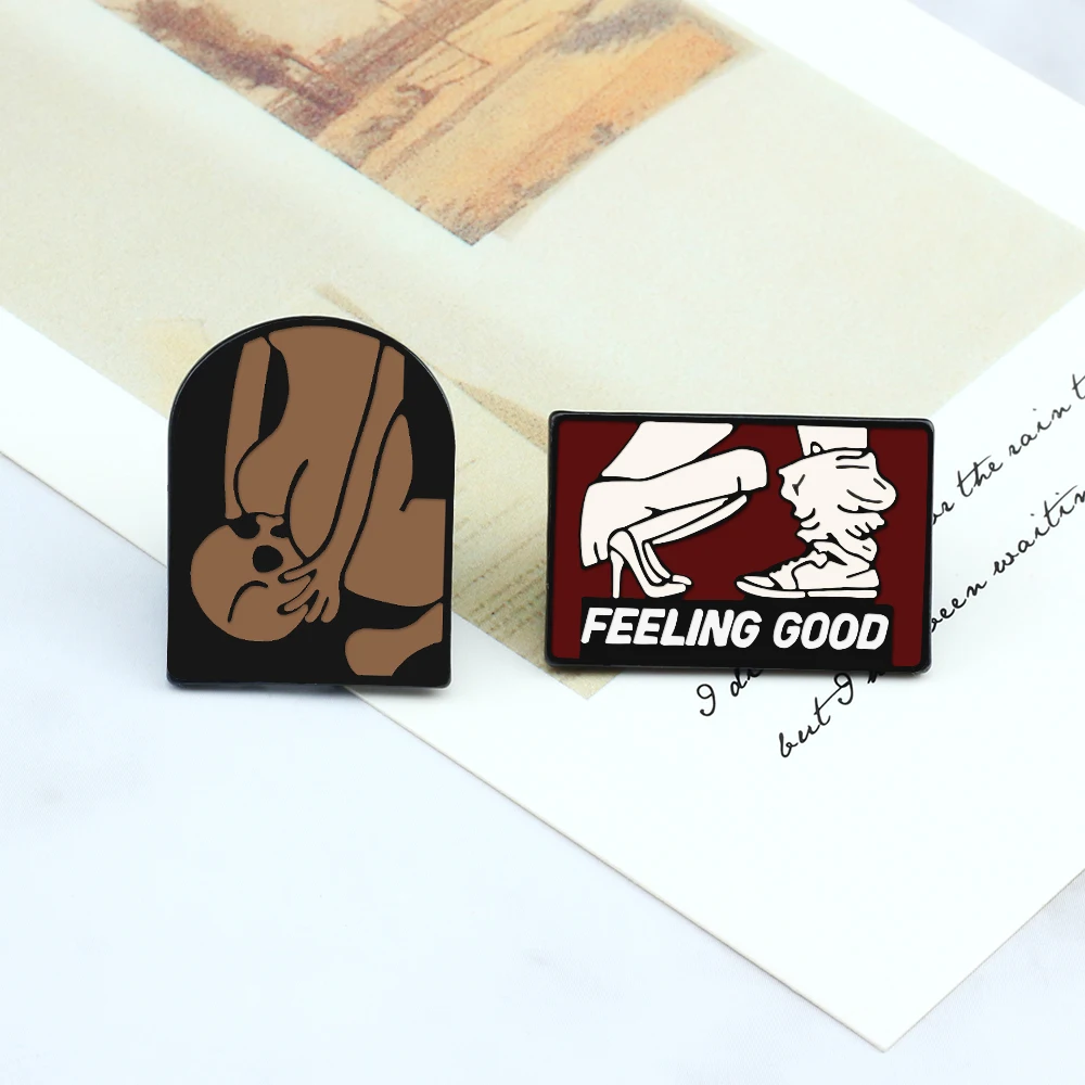 2-4Pcs/Set Sexy Enamel Pin Famous Scientist Honor No.1 Medal Badge Creative Rabbit Origami Cartoon Animal Brooch Clothes Jewelry