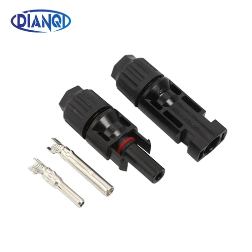 Par de conectores de Cable de enchufe Solar (macho y hembra) para paneles solares y sistemas fotovoltaicos
