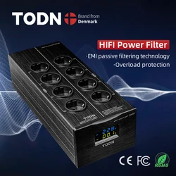 HIFI filtr zasilania ochrona przed piorunami anty-interferencePA oczyszczacz moc dźwięku EU pasek dedykowany zasilacz