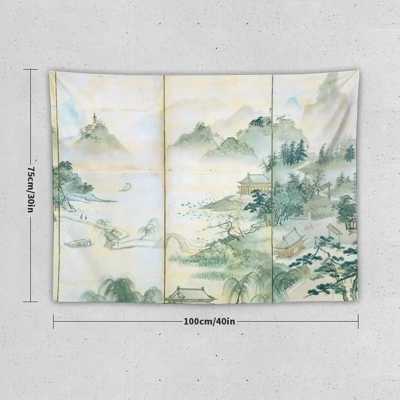 View of West Lake (Restored Japanese Artwork) Tapestry House Decor Wall Decor Hanging Korean Room Decor Hanging Wall Tapestry