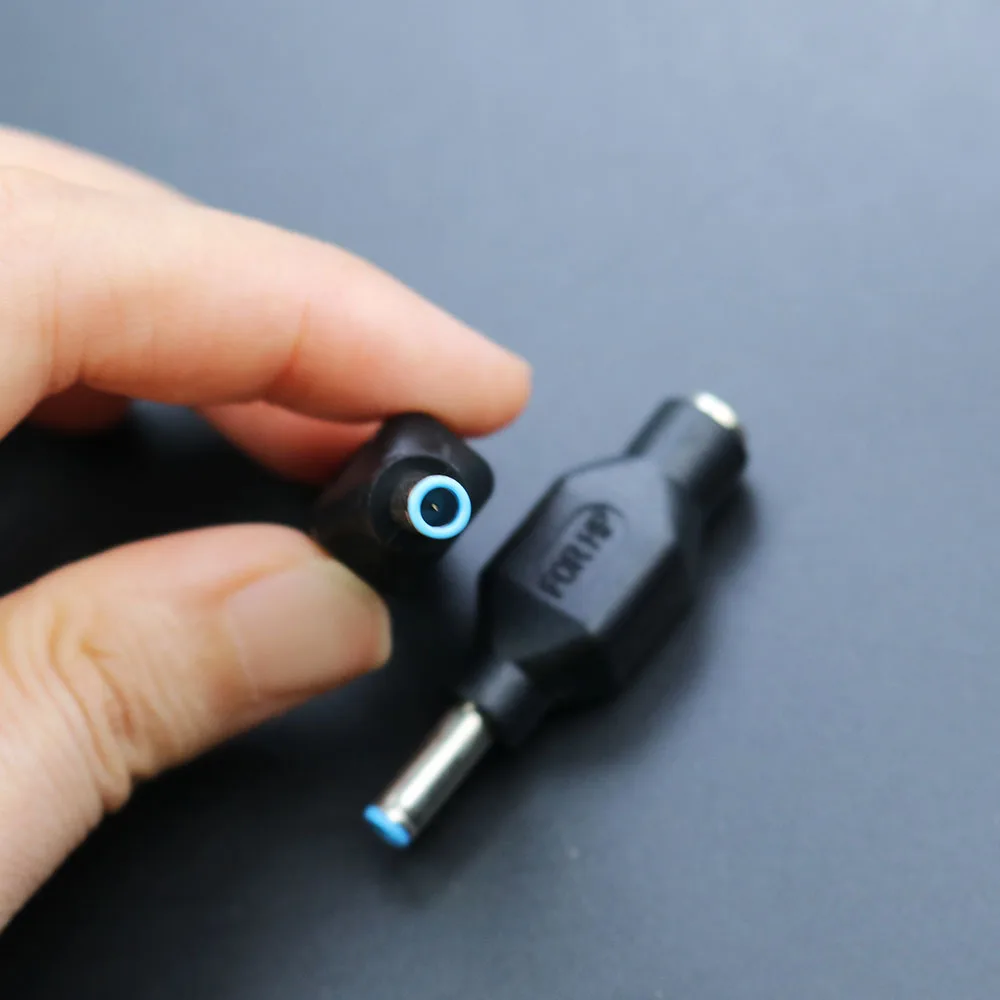 1 Pz 1 PC Adattatore di Alimentazione Fonte DC Spina di Alimentazione 4.5x3.0 Maschio a 5.5*2.1 Femmina Per HP Ultrabook Laptop