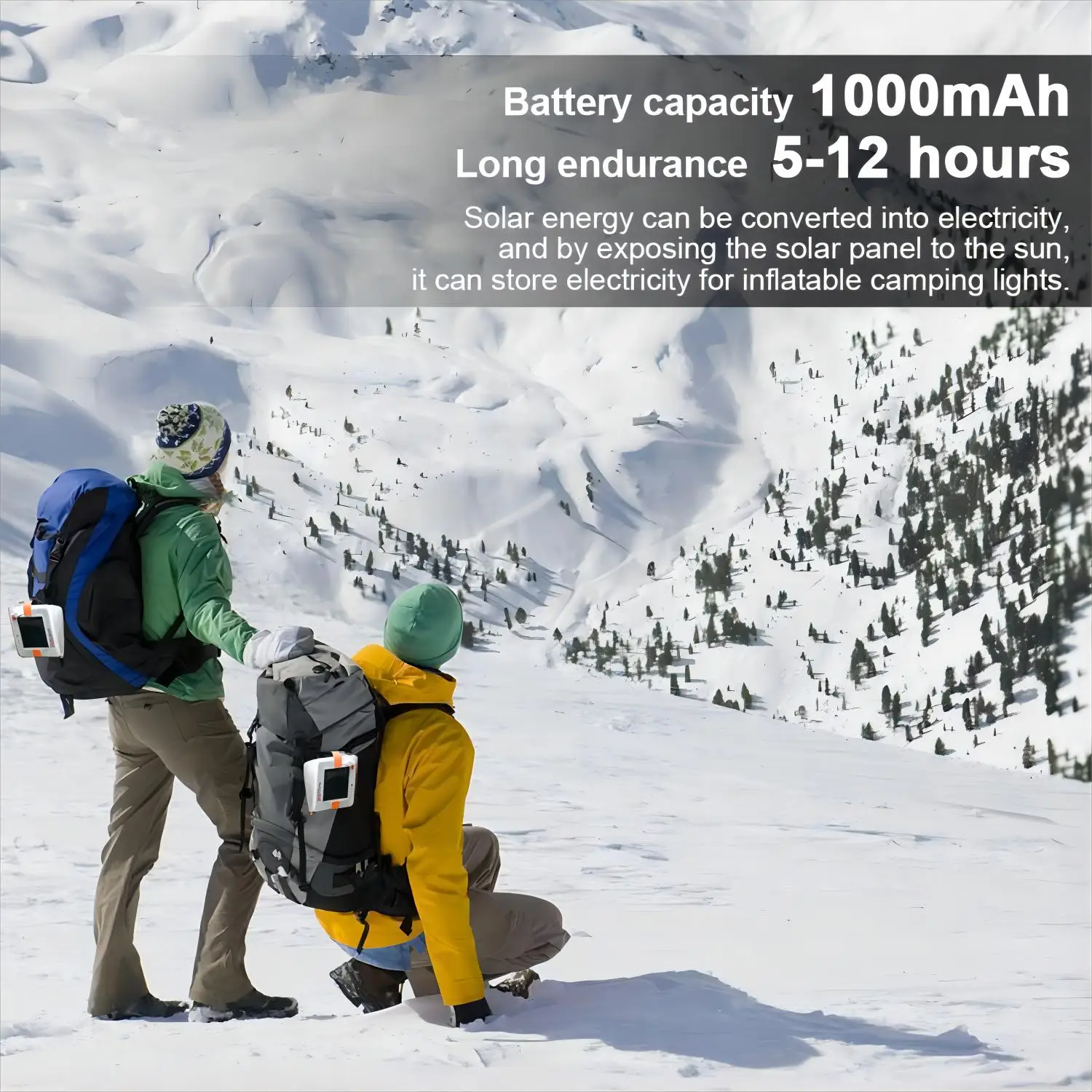 Rechargeable Camping Lights Solar LED Inflatable Lamp Waterproof Emergency Light For Power Outages Hurricane Survival Kits