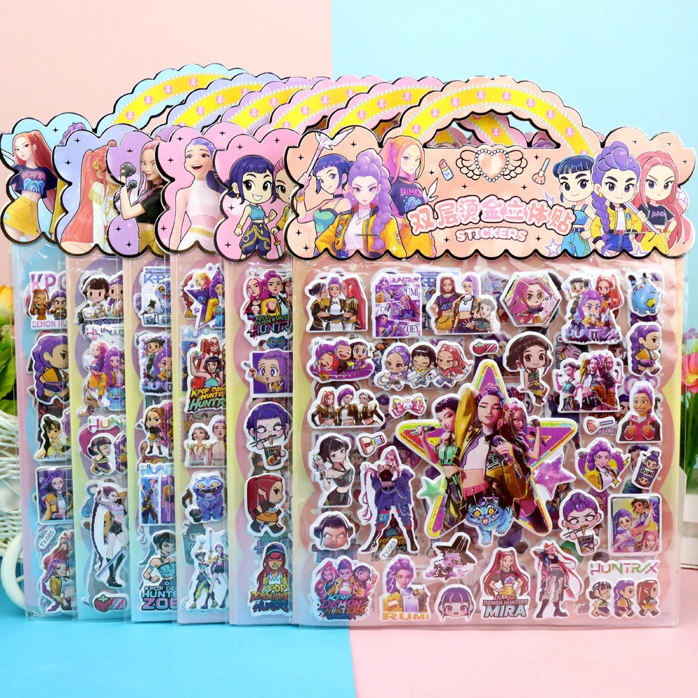 K-Pop Demon Hunters Witch Hunt Group Bubble Sticker Influencer Anime Cartoon Cute Creative Gift