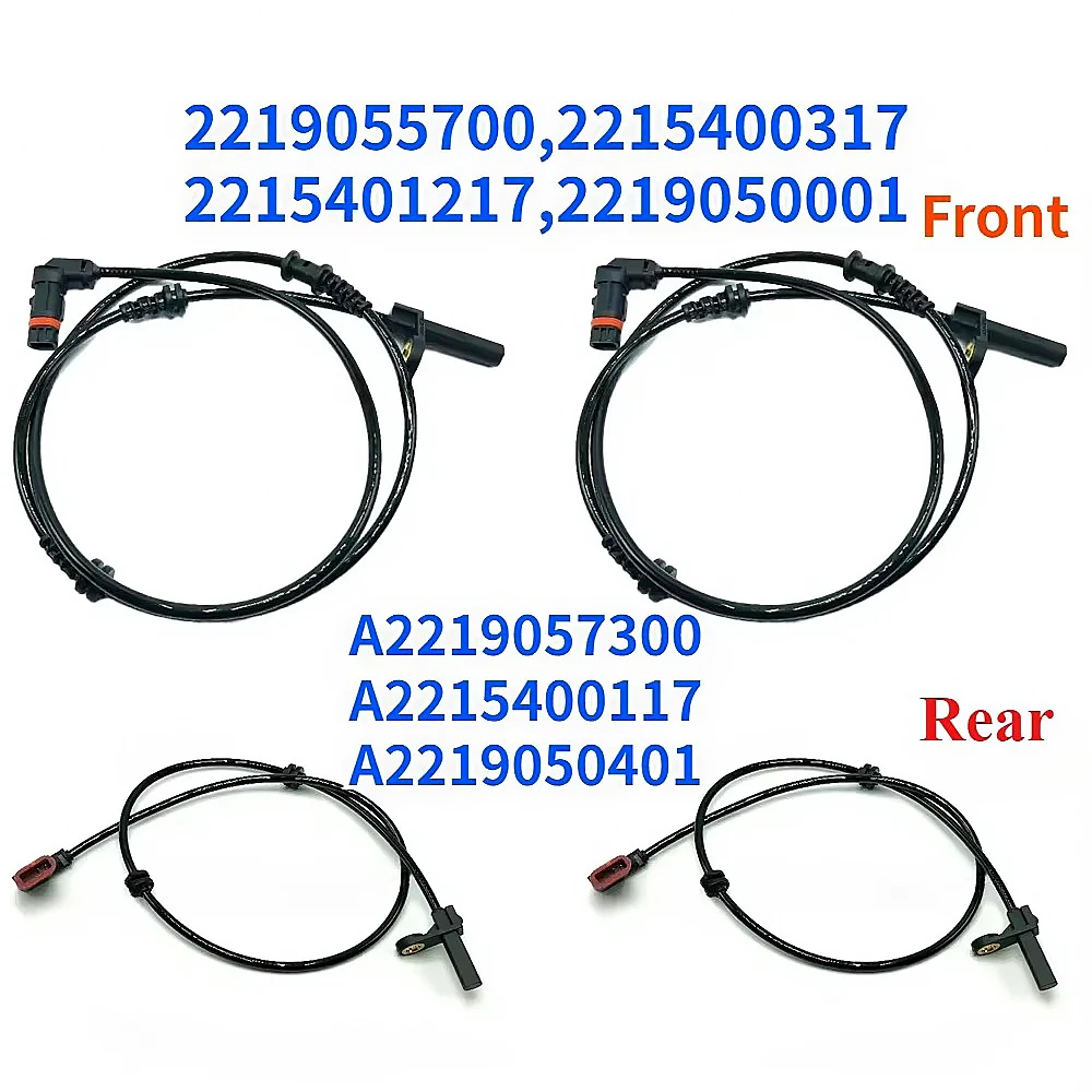 

For Mercedes Benz W221 C216 Front Rear Left Right Car ABS Wheel Speed Sensor A2219050401 2219055700 2215400317 A2215400117