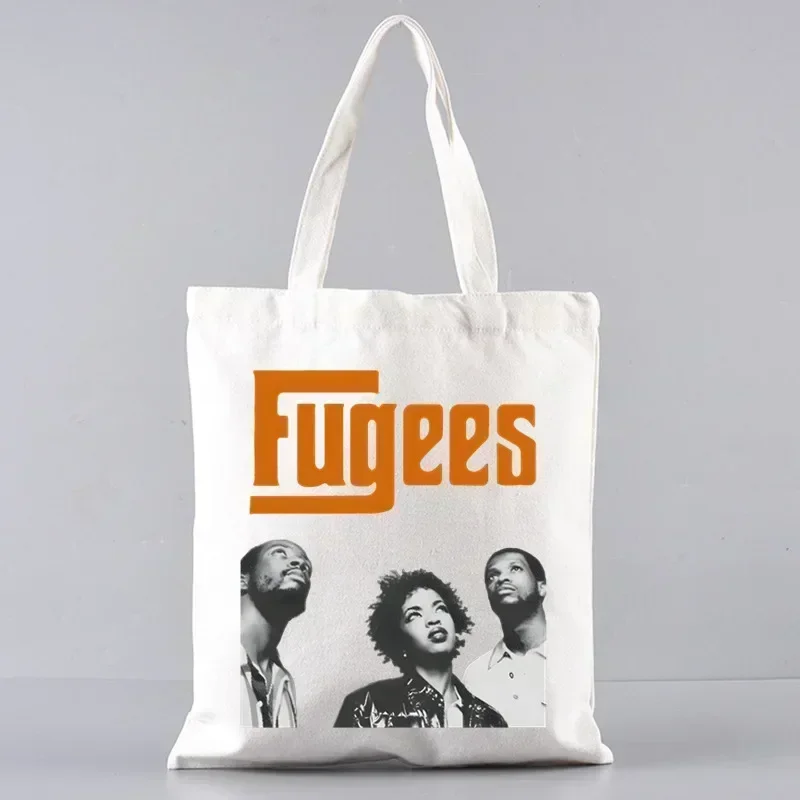 

The Fugees Unisex Handbags Custom Canvas Tote Bag Print Daily Use Reusable Travel Casual Shopping Bag