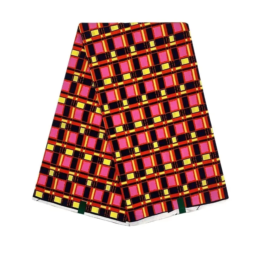 African wax fabric Ankara fabric wax print Ghana wax for sewing 100% cotton high quality 6 yards
