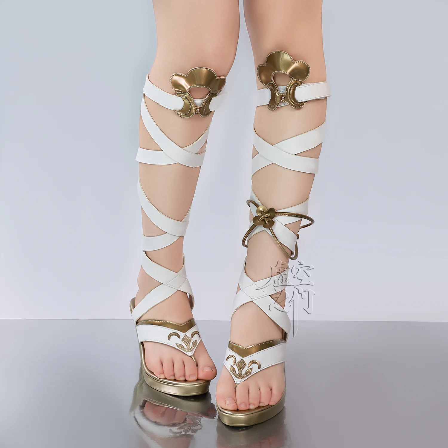 Wuthering Waves Iuno コスプレブーツ - 月の巫女 ムーンテーマシューズ コミコン ハロウィンパーティー 大人 女性 男性用