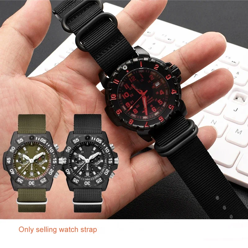

Watch Strap for Luminox 3051 0321 3001 Nylon Watchband 22mm 23mm black green watch high-quality nylonband waterproof sport