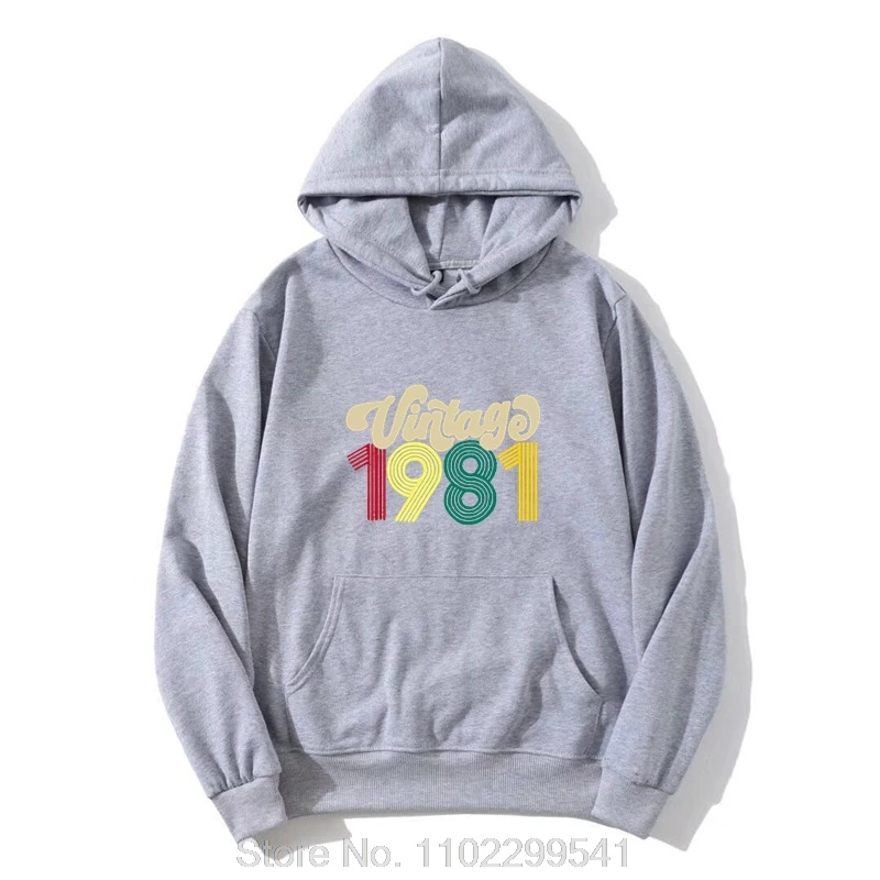 Men Hoodie Harajuku Streetwear Men's Jacket Zip Up Hoodie Hoody 1981 Printing Fashion Men And Women Couples Pullover Sweatshirt