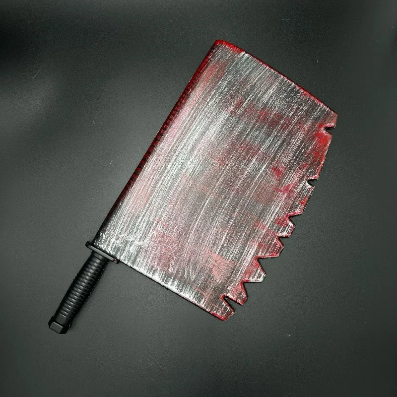 Cuchillo de cocina sangriento de plástico para Halloween, modelo de accesorios, periféricos de Cosplay, suministros para fiestas, regalos divertidos coleccionables, 40cm/15,75 pulgadas