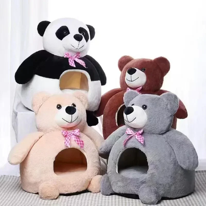 

Домик для домашних питомцев на заказ, зимний теплый домик для собак, универсальный домик для кошек на все сезоны, полузакрытая кровать для кошек, домик для домашних питомцев