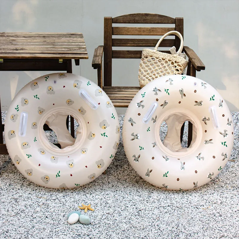 2025 Konijn Beer Zwemcirkel Milieubescherming PVC Zwemcirkel Eenvoudige en draagbare opblaasbare zwemcirkel