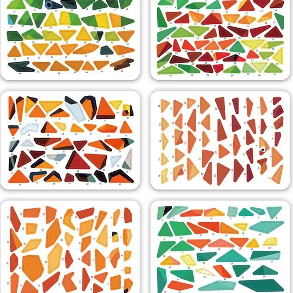 กระดาษ 3D เรขาคณิตสติกเกอร์หนังสือทําด้วยมือของเล่นเพื่อการศึกษา DIY วางชุดวัสดุรถ Montessori สัตว์สติกเกอร์หนังสือเด็กวัยหัดเดิน