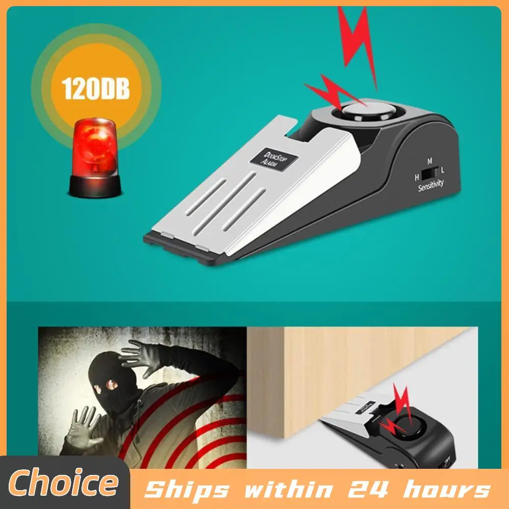 

Беспроводной дверной стопор-сигнализация клиновидной формы из нержавеющей стали с низкой чувствительностью, портативный, для квартиры