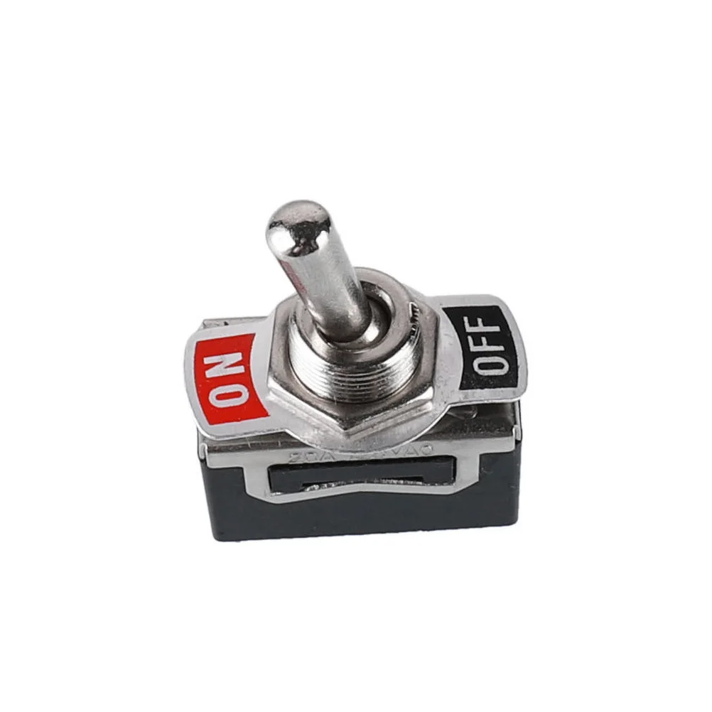 

10Pcs Toggle Switch Metal 2 Pin Dpdt Ac 250V 15a Mini on Off Car Dash Push Button Electrical Durable Toggle On/off Car Dash