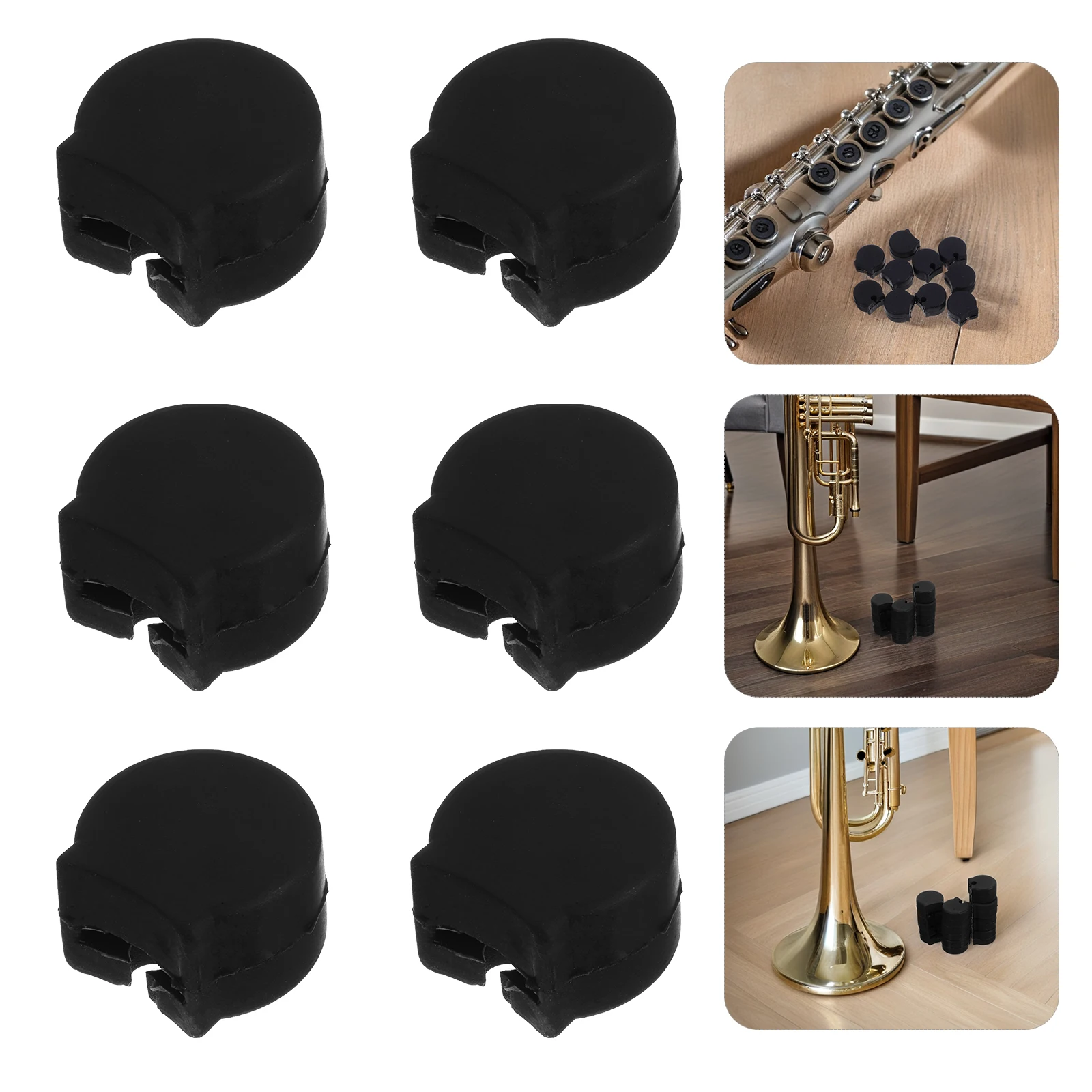 

10pcs Rubber Clarinet Thumb Rest Cushion Anti-Slip Finger Sleeve For Clarinet Saxophone Musical Instrument Accessories