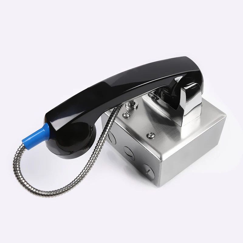Mini Stainless Steel Auto Answer Telephone Industrial Telephone Clean Room Phone Jail Telephone