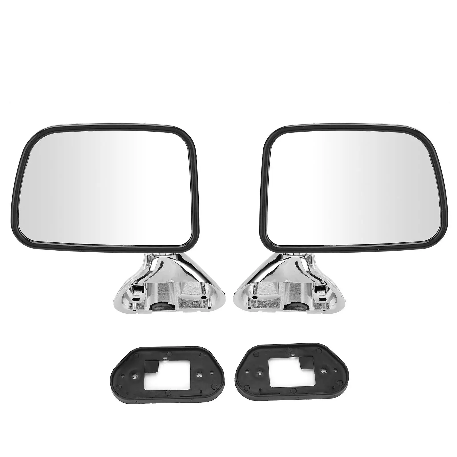 

Car Door Mirrors Pair Car Door Rearview Mirror Electroplated Driving Security Fit for hilux 1988-2005 Driver Side Door Mirror