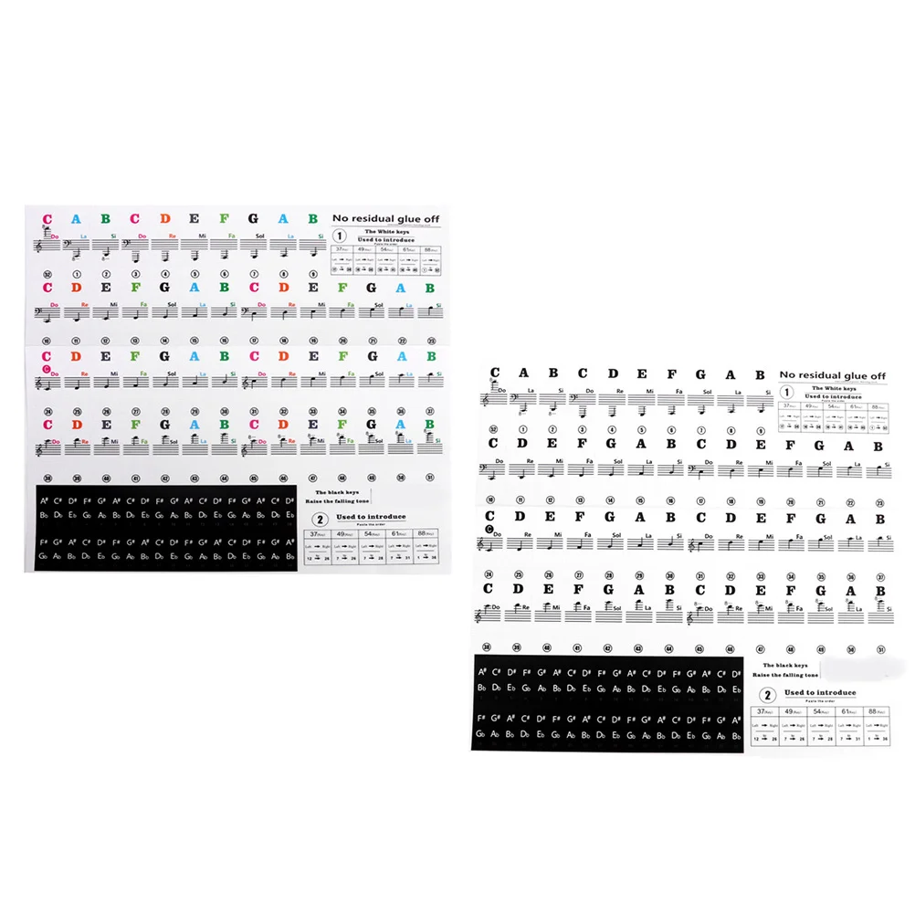 

Electronic Keyboard Decals Piano Sticker Labels Keyboards Stickers Music Instrument Supplies Piano Stickers