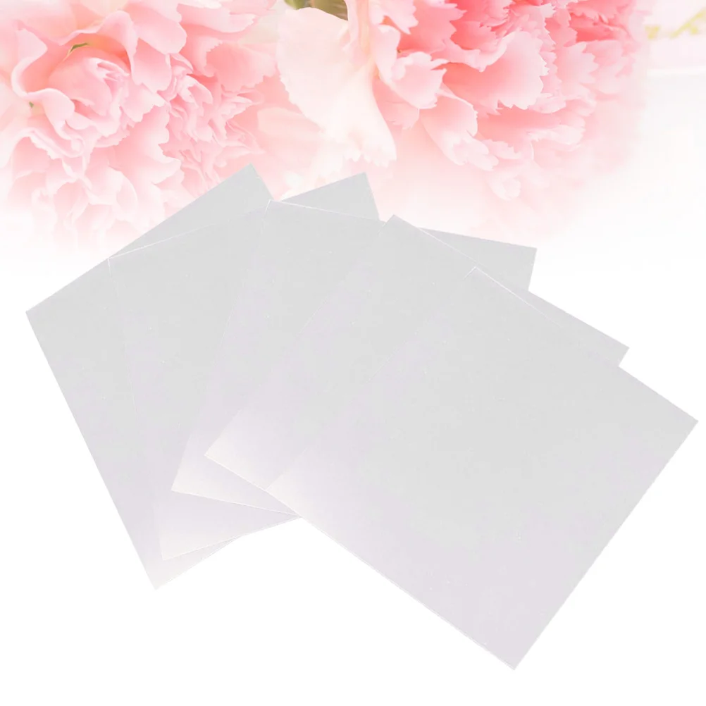 5pcs 3D Blank Stencil Template Stencil Sheets PVC Material Transparent Stencils for Silhouette Machines