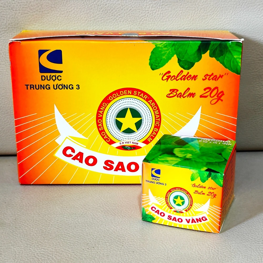 

1/2/3pcs 2026 New Vietnam Golden Star Cao Sao Vang Balm 20g Big Original Glass Type
