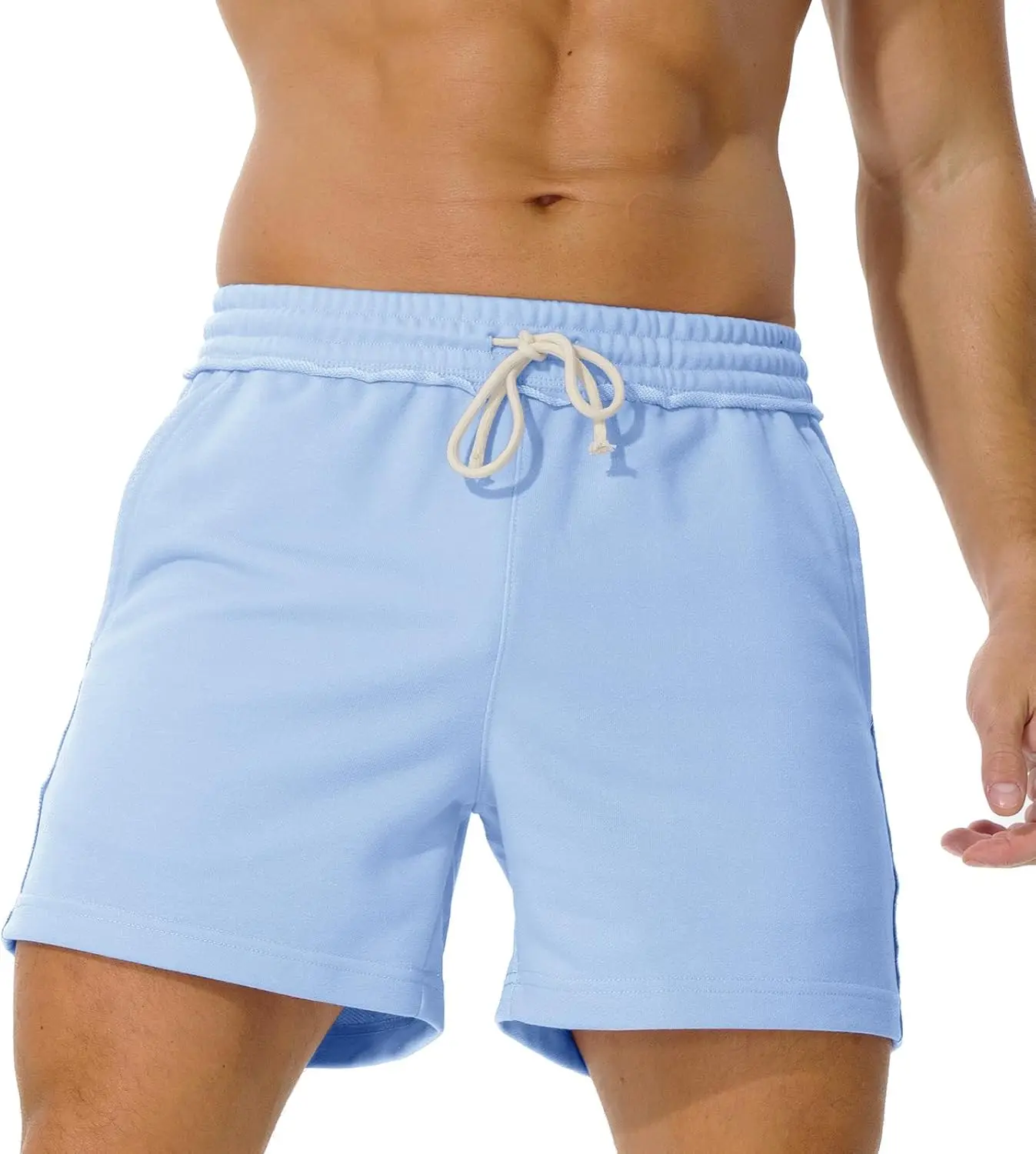 

AIMPACT мужские спортивные шорты для спортзала 5,5 дюйма с эластичной резинкой на талии повседневные пижамные шорты с карманами для бега мужские спортивные шорты для тренировок