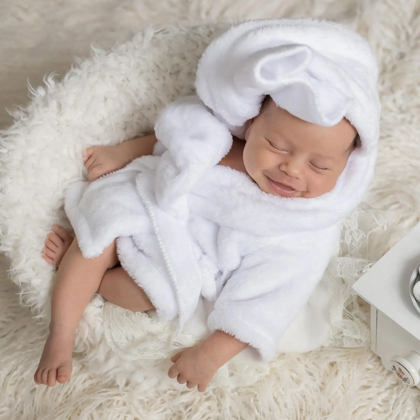

Cucumber Towel Set Newborn Photo Props Infant Bathrobe Cute Cartoon Design Photography Outfit Soft Coral