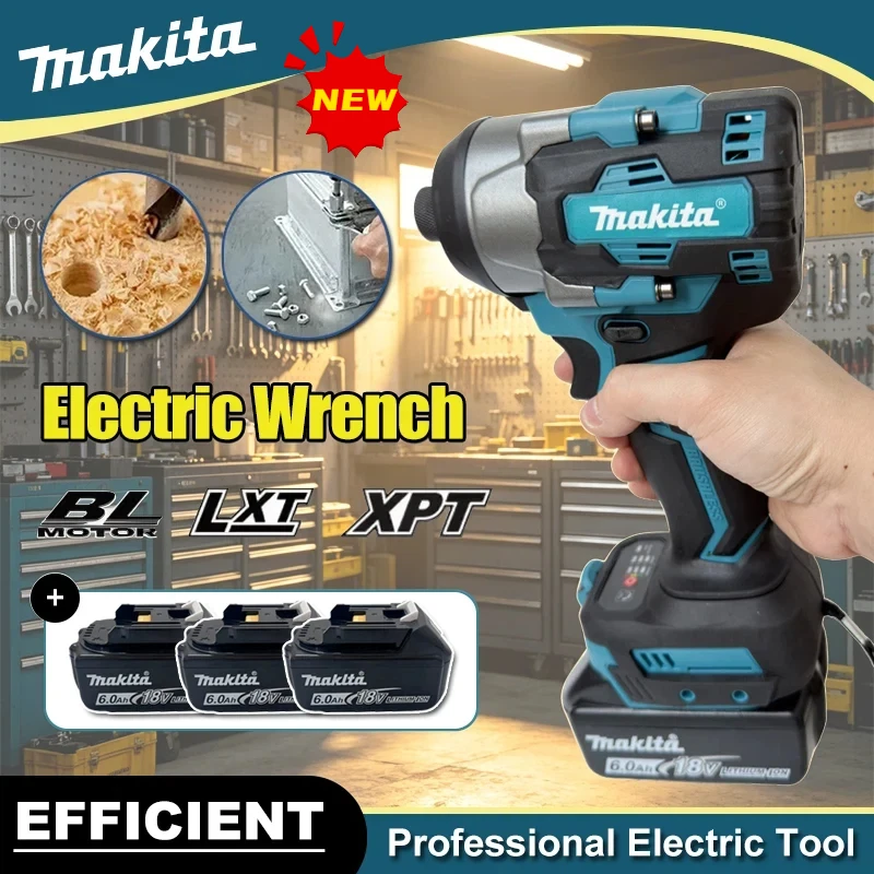 

Makita Brushless Electric Tool Wrench Torque Lithium Battery-Powered Tool Repair Tool for Automotive And Work for 18v Battery