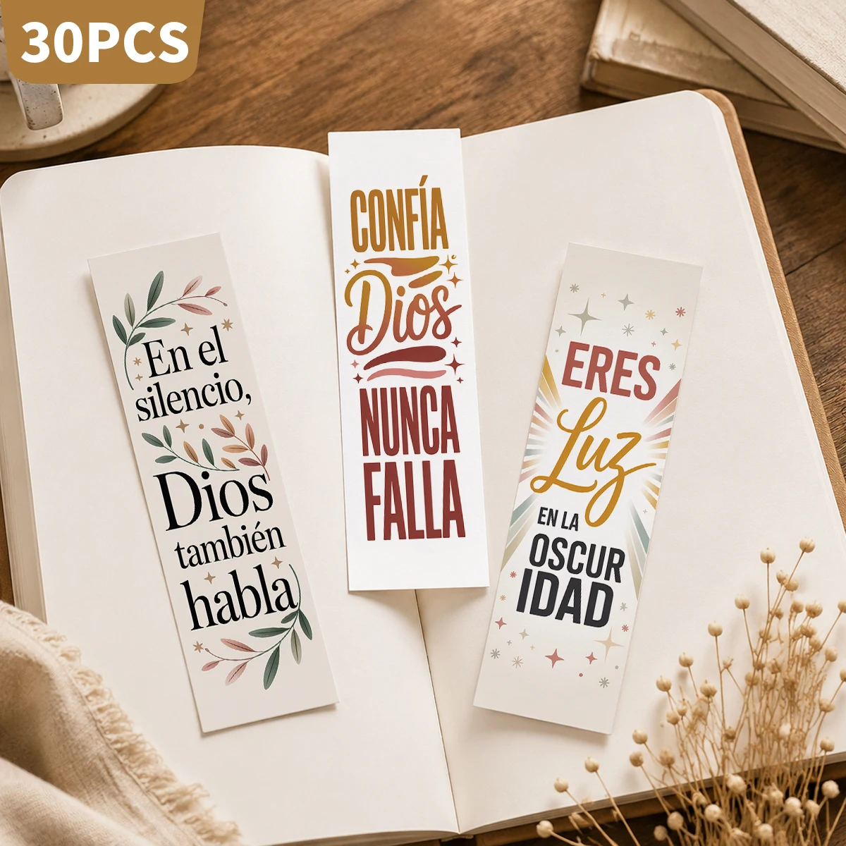 30 Stück spanische inspirierende Bibelvers-Lesezeichen für den Bibelstudium, Geschenkdekorationen für christliche Dienste, Gebetsjournale – Detail 6