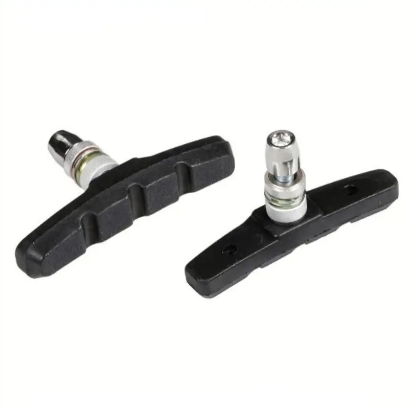 Bike Brake Replacement Pads 2/4Pcs Anti-Slip No Noise Universal Mountain Road Bicycle Brake Shoes for Riding