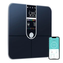 Smart Scale for Body Weight and Fat Percentage FSA HSA Eligible,TFT Color Display High Precision Digital Bathroom Scale BMI