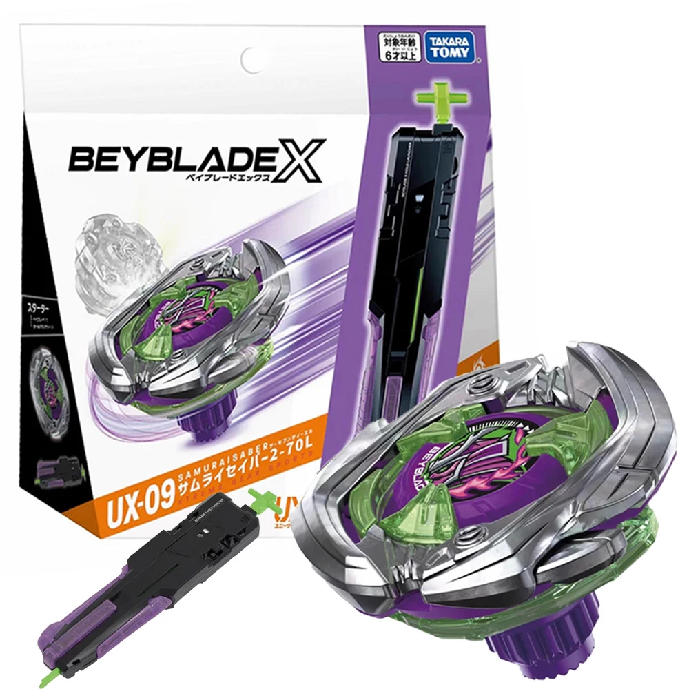 

GENUINE TAKARA TOMY BEY X UX-09 Samurai Saber 2-70L BLADE NEW WITH ORIGINAL PACKAGING SET UX 09