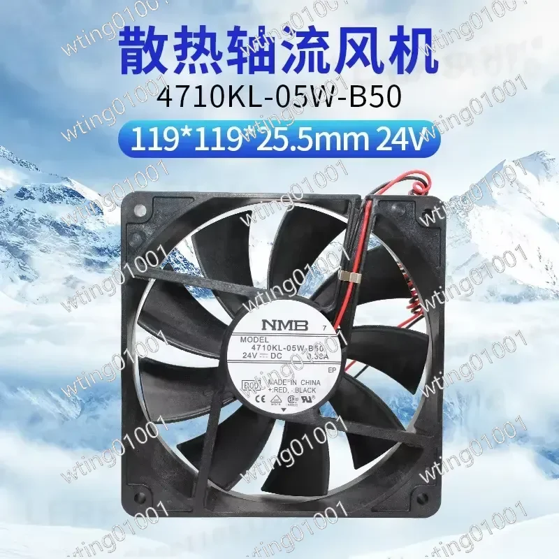 for NMB 4710KL-05W-B50 B59 B10 120mm DC 24V 0.38A High Airflow Silent Blower Cooler Replacement for Server Cabinet Rack Mount