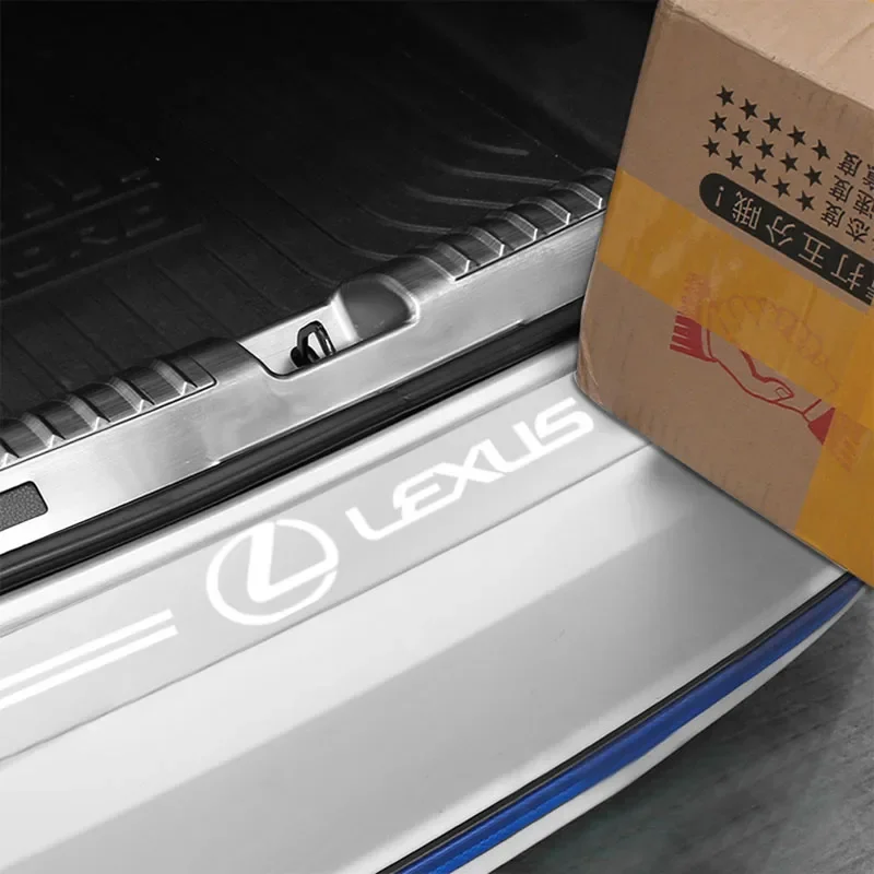 عتبة السيارة حامي شفافة الزخرفية شارة ملصق لكزس CT200H IS250 RX300 RX350 RX450H LS460 GX460 GX470 ES350 #6