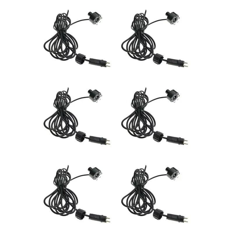 A25F-6X RGB 6 LED AC12V Water Fountain Light With 2Pin Connection Underwater Pond Lights Water Feature Lights For Pool