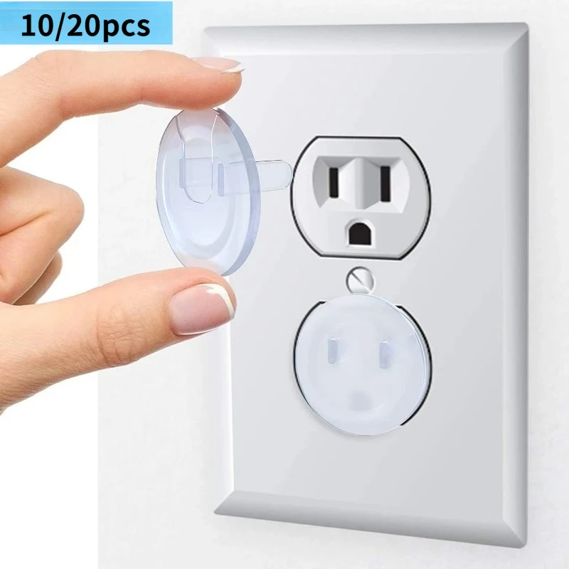 10/20 قطعة من أغطية المخرج القياسية الأمريكية - واقيات المقبس الكهربائية المقاومة للأطفال لسلامة الطفل والمنزل