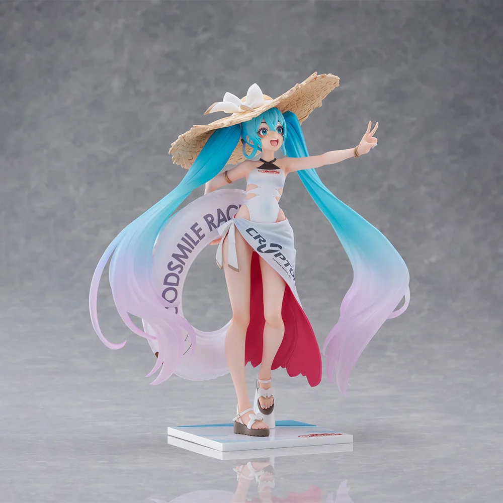 100% Original en Stock FuRyu Tenitol Vocaloid Hatsune Miku Racing Miku 2024 Tropical Ver. Collection de figurines d'anime