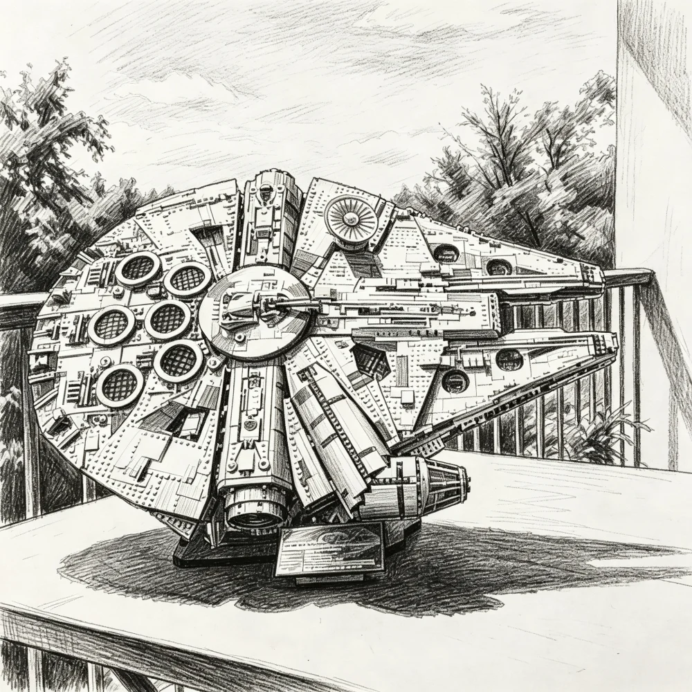 2026 En stock Blocs de construction UCS Millennium Falcon, artisanat premium, événements de célébration pour les fans, compatible avec les briques