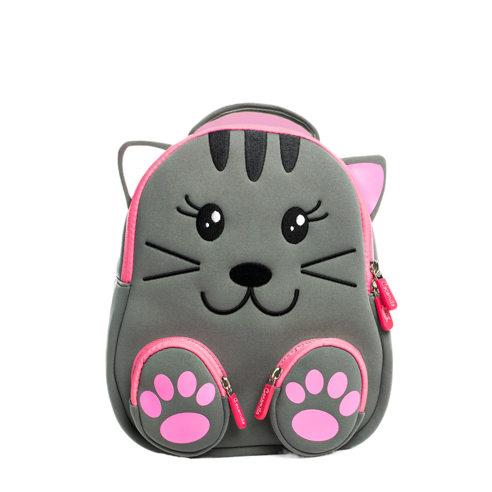 Mochila escolar para niñas, Mini bolsa de viaje para niños, diseño de gato de dibujos animados, ligera y cómoda para niñas de 2 a 5 años