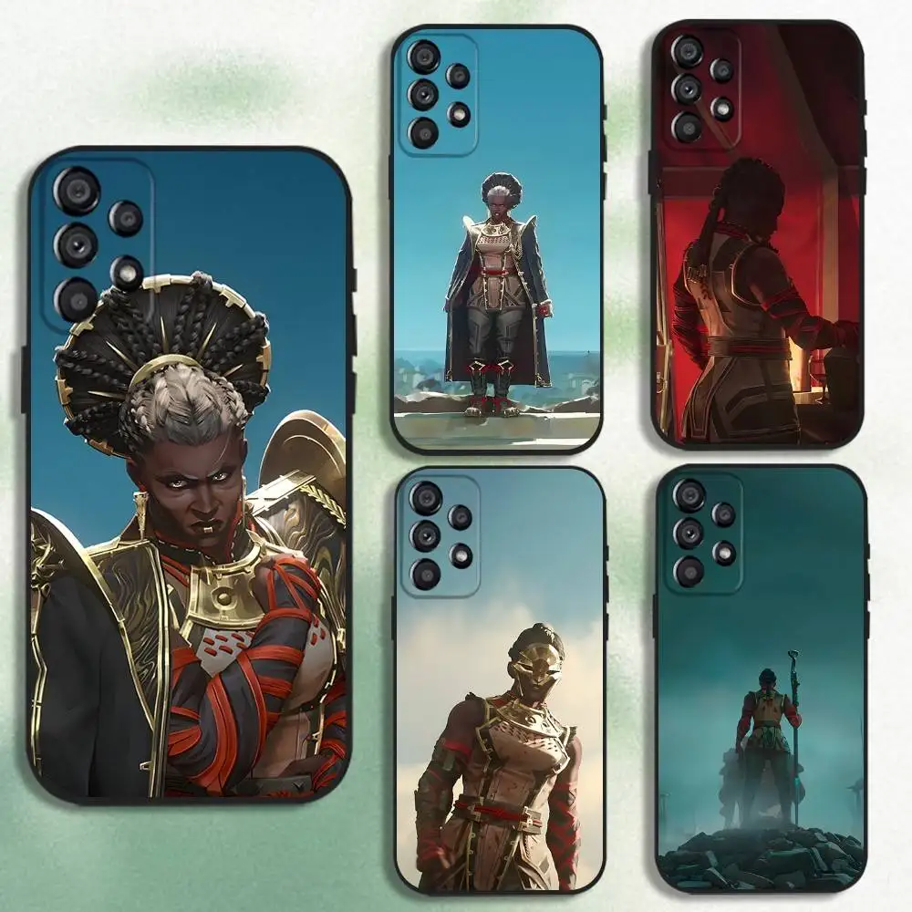 

Anime A-Ambessa Arcane Phone Case For Samsung Galaxy A20,A21s,A22,A31,A32,A52,A53,A72,73,A80 Soft Black Cover